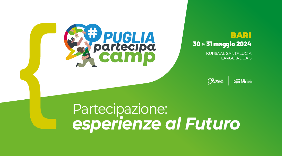 “Puglia Partecipa Camp”, il primo meeting sulla Partecipazione in Puglia