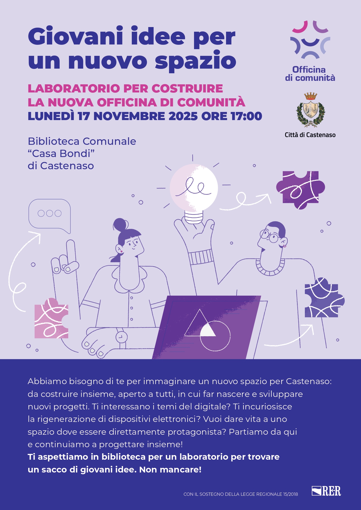 Laboratorio Giovani idee per un nuovo spazio