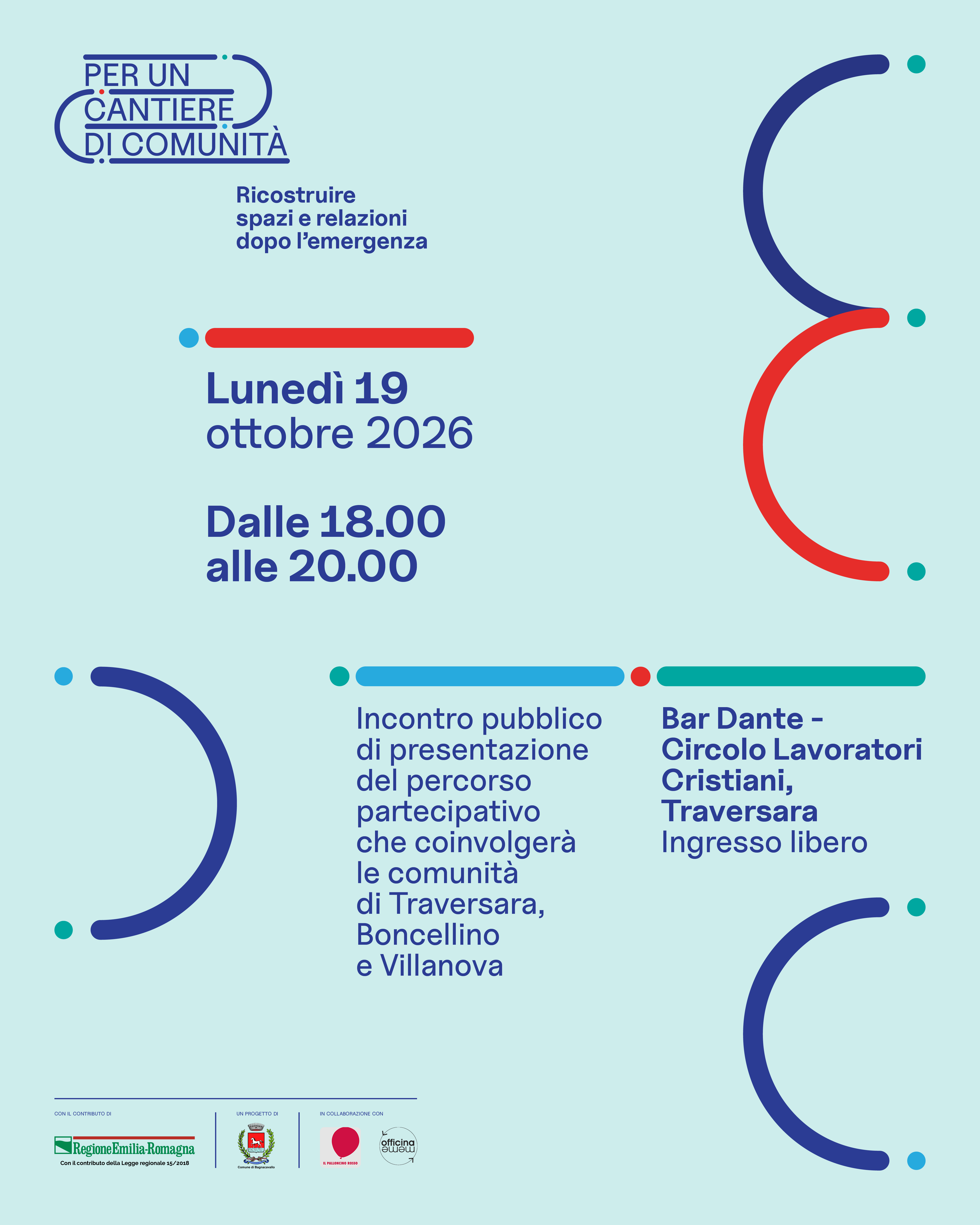 Evento di presentazione pubblica 19 ottobre ore 18