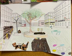 Grande albero centrale